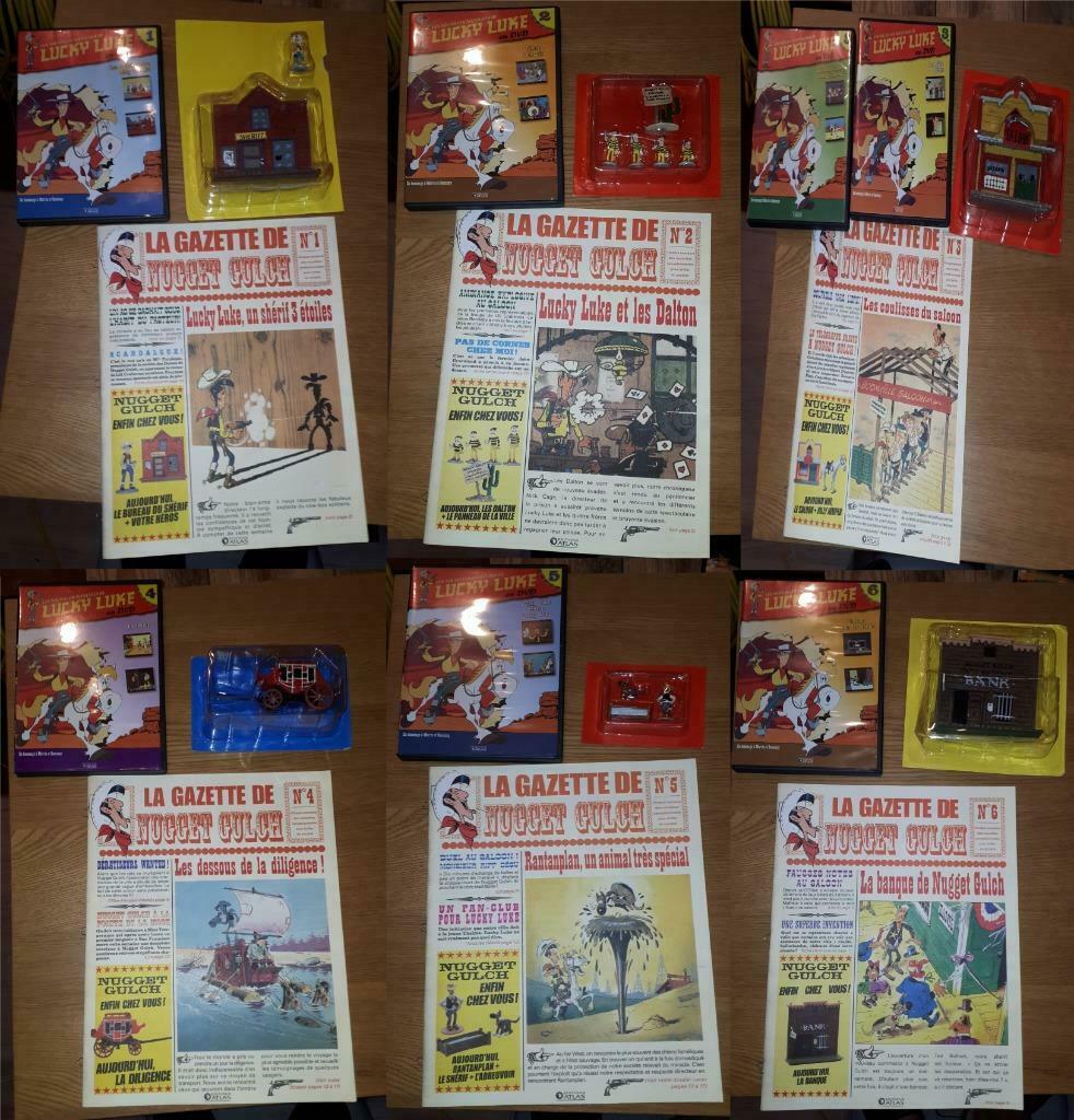 Complete verzameling Lucky Luke-figuren, Ophalen, Nieuw, Overige typen