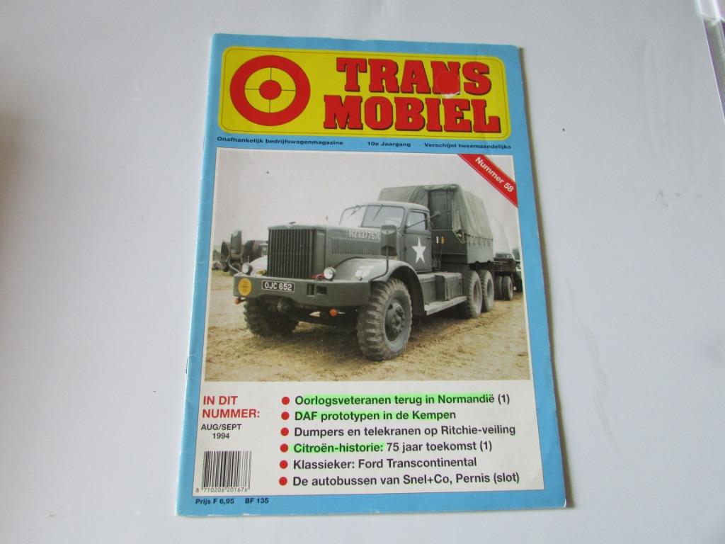 TRANSMOBIEL MAGAZINE 1994, Boeken, Tijdschriften en Kranten, Ophalen of Verzenden, Gelezen, Sport en Vrije tijd