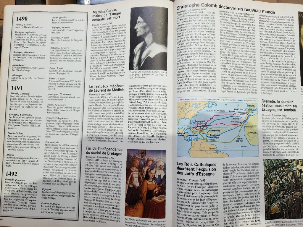 Encyclopedie Elsevier Chronique de l'Humanité (1280 pages), Enlèvement ou Envoi, Utilisé
