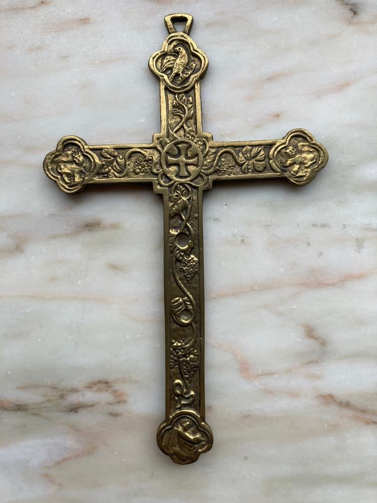 Antiek kruis (10,5 cm x 16,5 cm), Antiek en Kunst, Ophalen of Verzenden