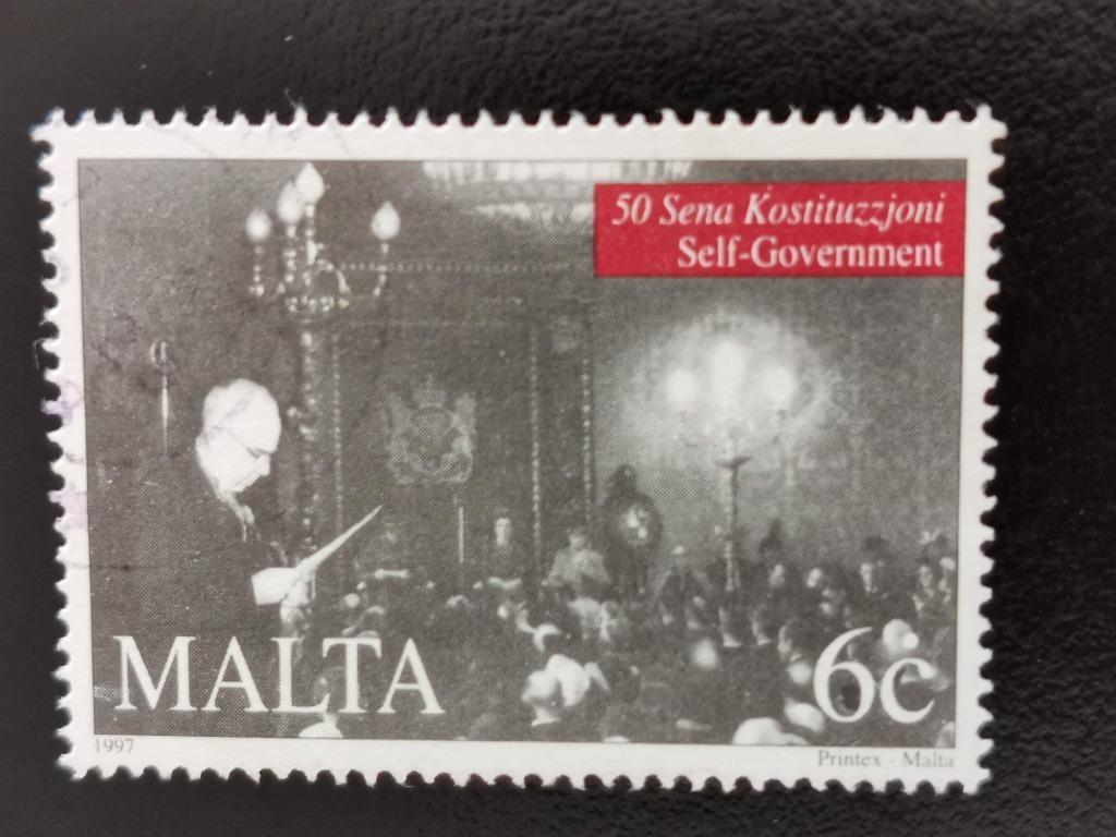 Malte 1997 - 50 ans d'autonomie - Gouverneur Douglas, Enlèvement ou Envoi, Malte, Affranchi