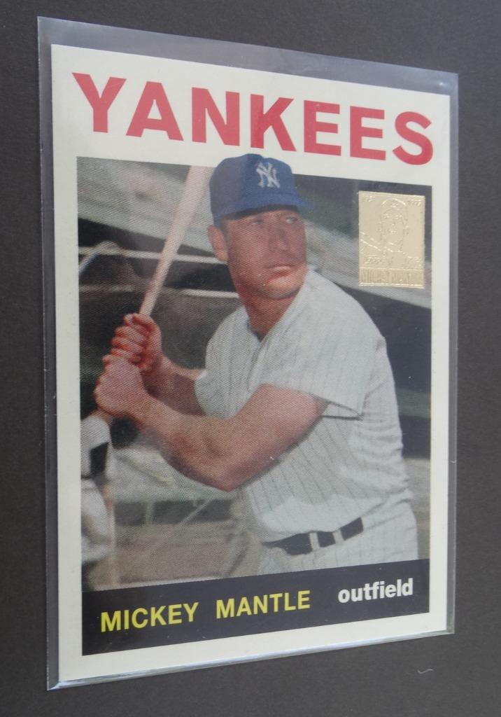 Baseball '96 Topps MICKEY MANTLE commemorative #14/19, Sport en Fitness, Honkbal en Softbal, Verzenden, Zo goed als nieuw, Honkbal