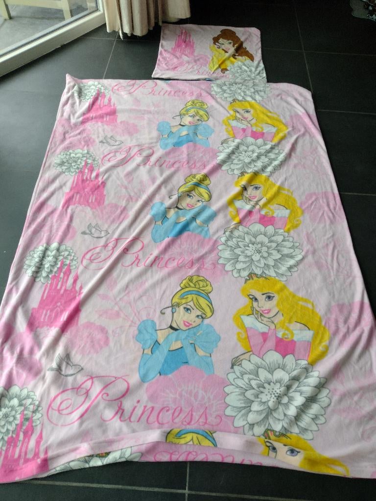 1persoonsdekbed 'princess' + kussensloop, Gebruikt, Meisje, Dekbedovertrek, Ophalen of Verzenden