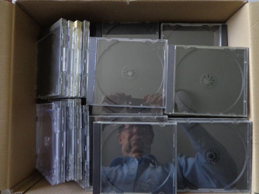 150 lege gebruikte cd doosjes, Cd's en Dvd's, Ophalen, Gebruikt