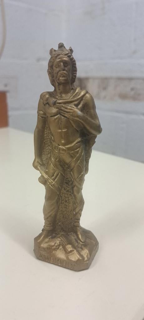 Statue en cuivre lourd ? Van Ambiorix de 13 cm de haut, Enlèvement ou Envoi, Comme neuf