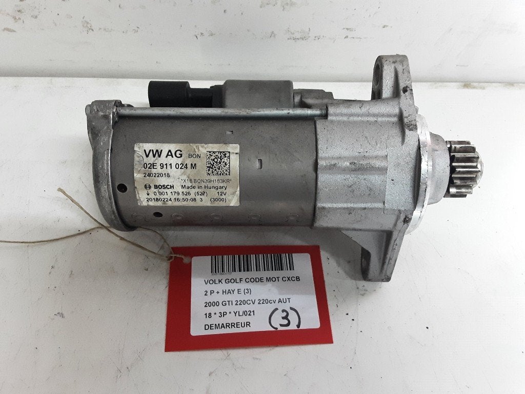 DÉMARREUR Volkswagen Golf VII (AUA) (02E911024M), Autos : Pièces & Accessoires, Volkswagen, Mevr. I. Hauben, Utilisé, Rue de l'Espoir 34 34
4030  GRIVEGNÉE, BE