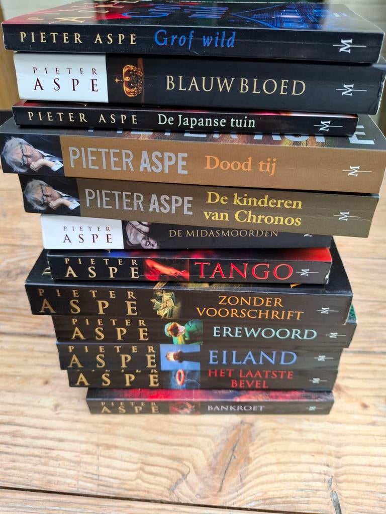 Boeken misdaad: P. Aspe, T. Clancy, Deflo, J. Grisham, ..., Enlèvement