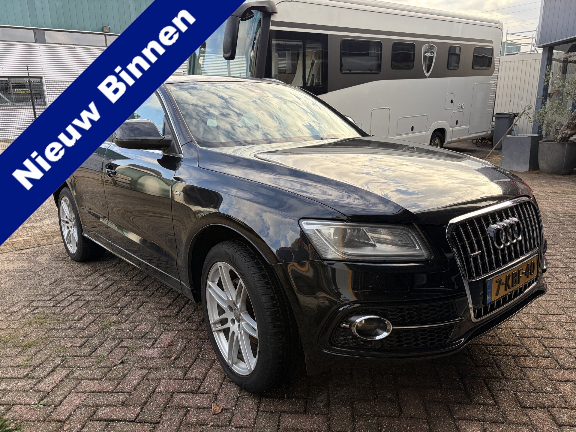 Audi Q5 2.0TFSI Automaat S-line Trekhaak (bj 2013), Auto's, Automaat, Gebruikt, Zwart, 4 cilinders