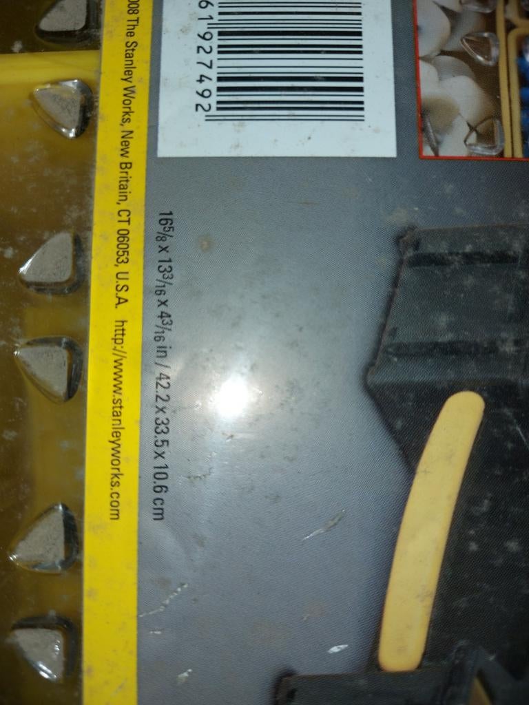 Stanley fatmax opbergkoffer, Ophalen