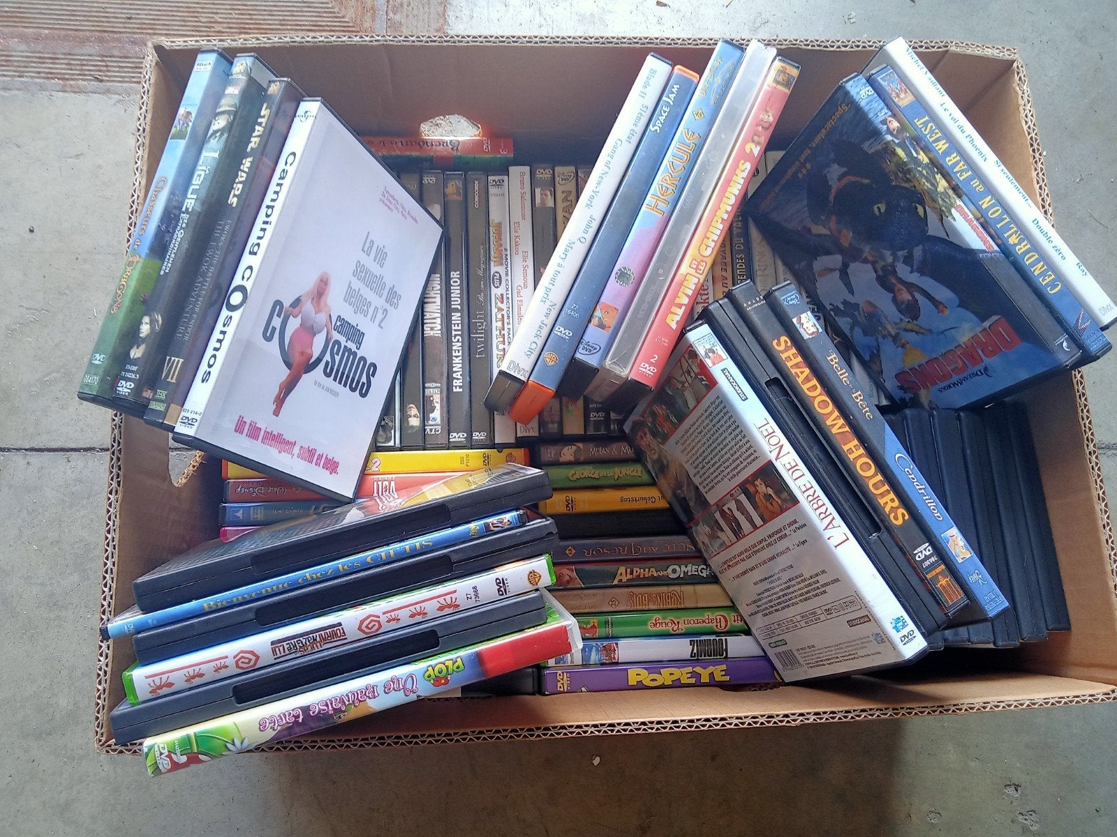 DVD films 2 caisses remplies, CD & DVD, DVD | Autres DVD