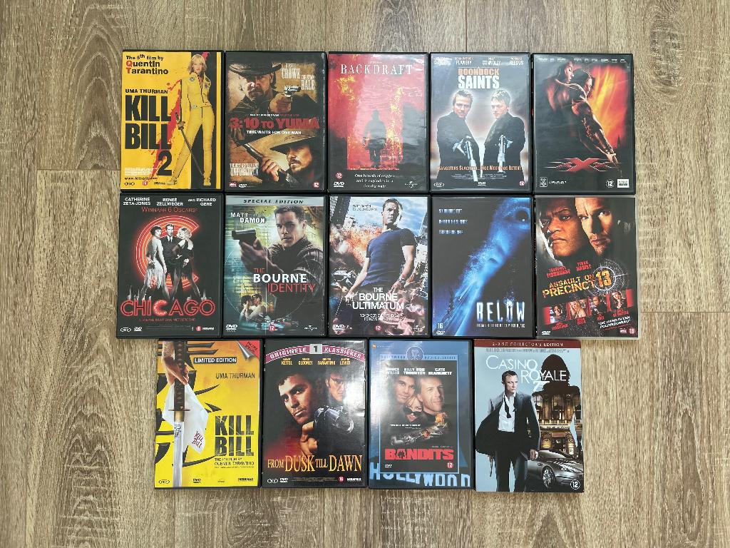 14 DVD’S actie, Cd's en Dvd's, Dvd's | Actie, Gebruikt, Actie, Vanaf 16 jaar, Ophalen of Verzenden