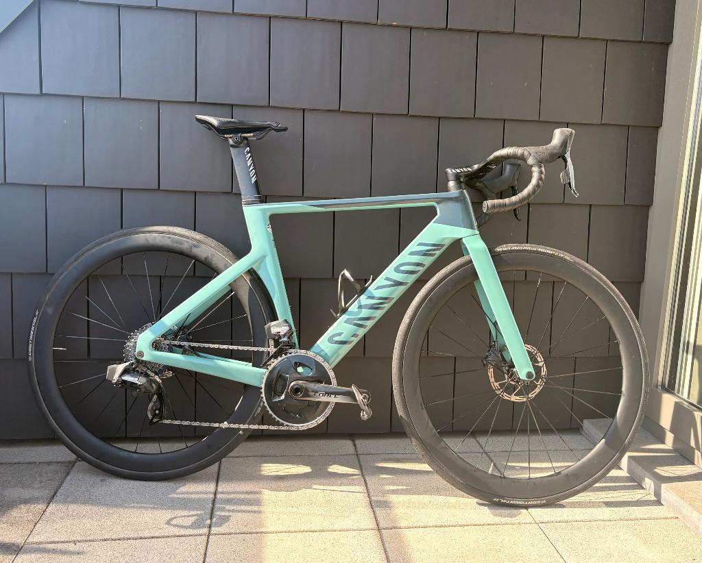 Canyon Aeroad CF SLX 8 SRAM FORCE AXS - 54, Fietsen en Brommers, Wiel, Ophalen of Verzenden, Zo goed als nieuw, Racefiets