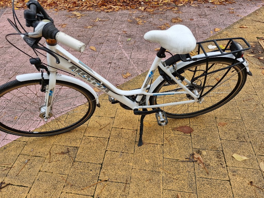 Damesfiets norta 21 versnellingen in heel goede staat, 53 tot 56 cm, Velgrem, Versnellingen, Zo goed als nieuw