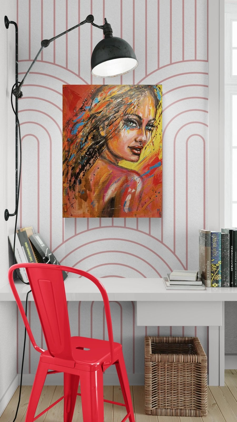 Opvallend kleurrijk schilderij Mk Art, Ophalen