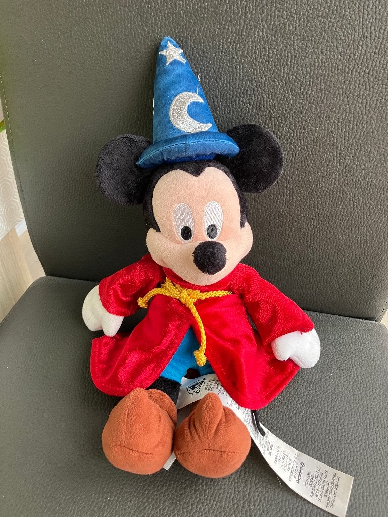 Mickey Mouse Fantasia knuffel ( Disneyland Parijs ), Verzamelen, Disney, Ophalen of Verzenden, Mickey Mouse, Knuffel