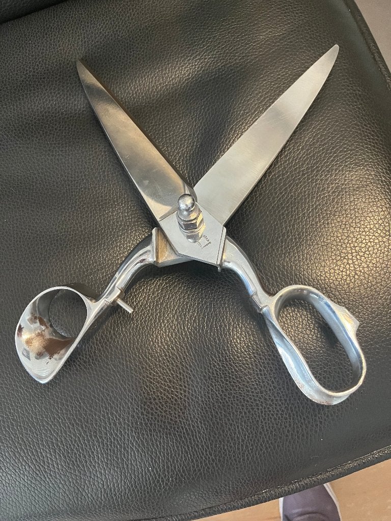 oude  zeldzame grote schaar ( design) van een kleermaker, Ophalen of Verzenden