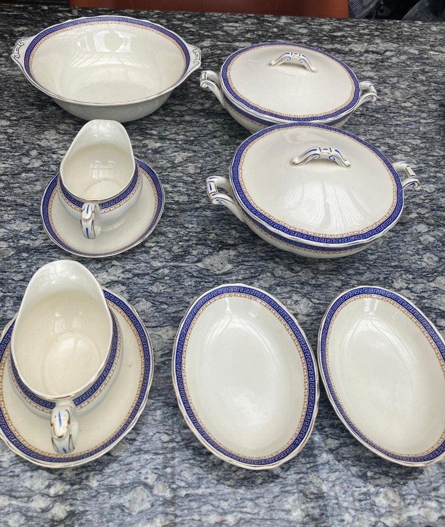 antiek servies exclusief zgan, Antiquités & Art, Enlèvement