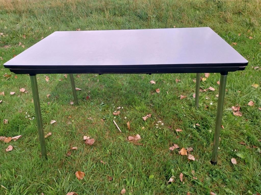 Vintage formica tafeltje, Ophalen, Gebruikt, 100 tot 150 cm, Vintage