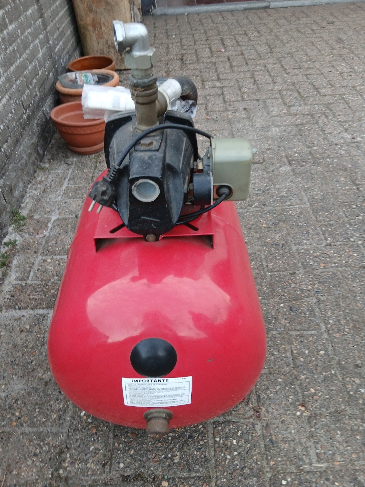hydrofoorpomp met 60 lieter drukvat, Ophalen, Hydrofoorpomp