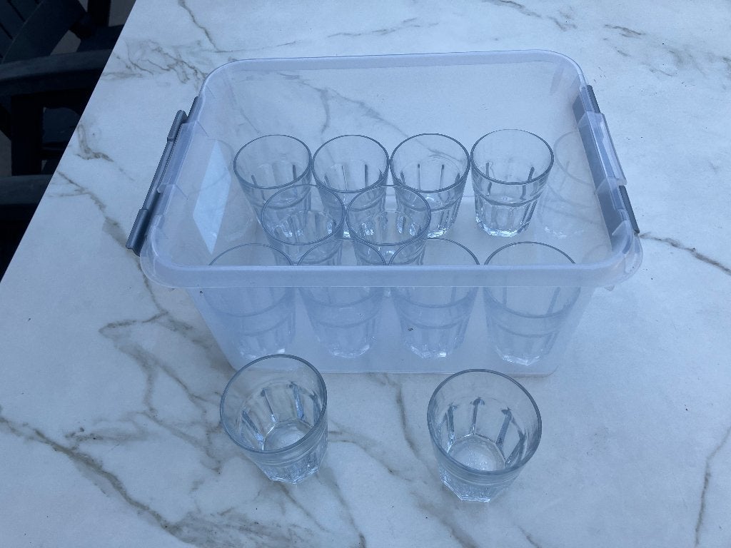 glazen, Enlèvement, Utilisé, Verre à eau