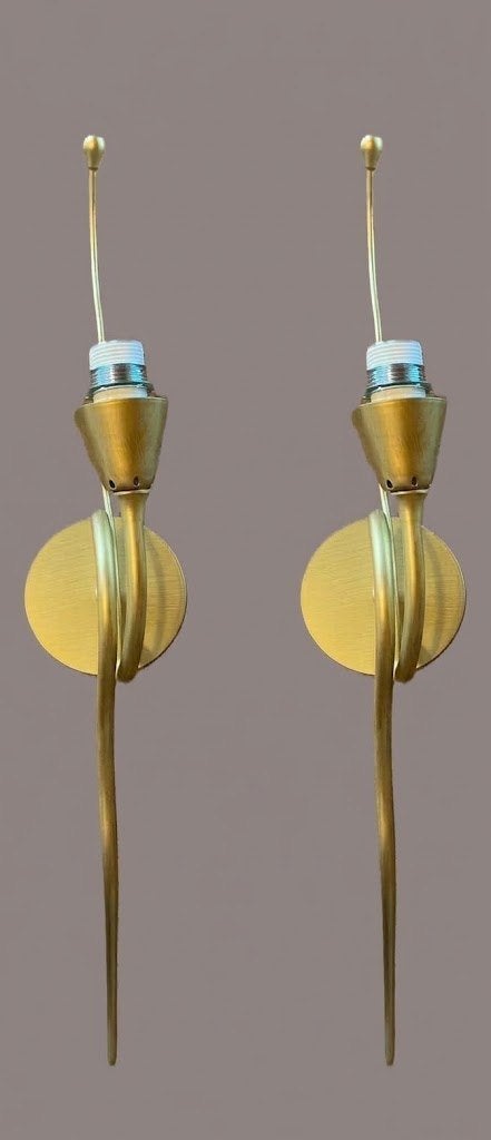 Set van 2 Vintage Italiaanse Wandlampen, Nieuw, Ophalen of Verzenden, Wandlamp, LED