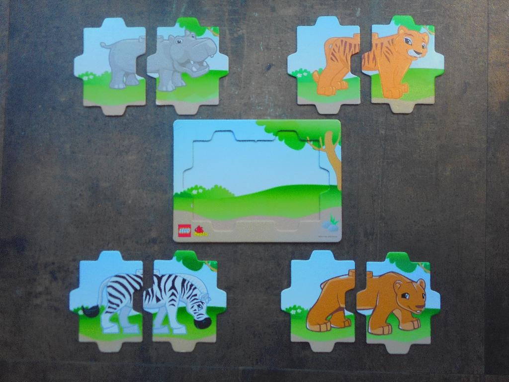 Lego Duplo Puzzle Animals (zie foto's), Ophalen of Verzenden, Gebruikt, Duplo