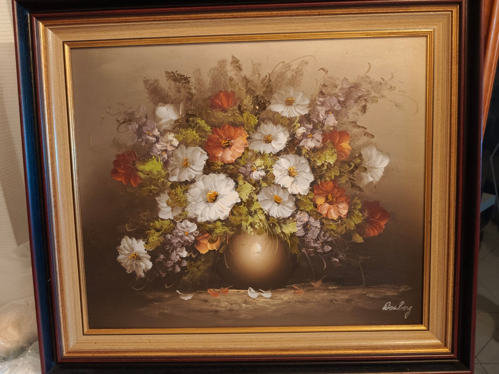 bloemen schilderij Domberg, Antiquités & Art, Enlèvement, Fleurs