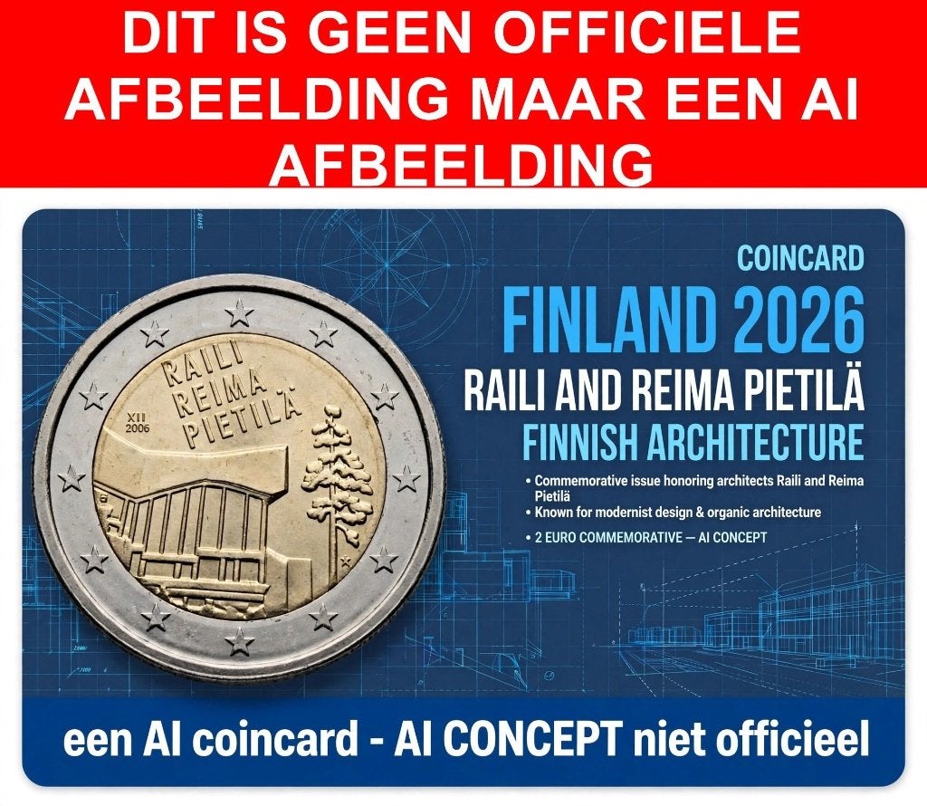 Finland 2 x 2 Euro Coincard 2026, Postzegels en Munten, Munten | Europa | Euromunten, Ophalen of Verzenden, Finland, Overige waardes