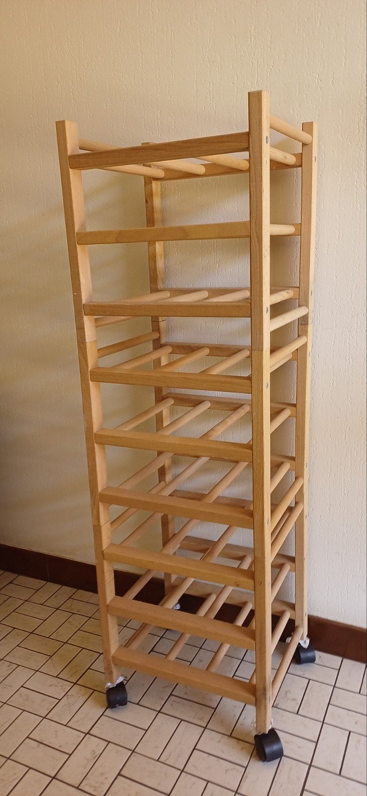 wijnrek / flessenrek Ikea in hout, Huis en Inrichting, Ophalen, Hout
