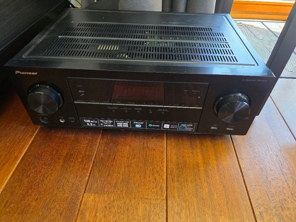 Pioneer VSX-824 5.2 AVReceiver 4K Ultra HD, AirPlay, Spotify, Audio, Tv en Foto, Versterkers en Ontvangers, Ophalen, Gebruikt
