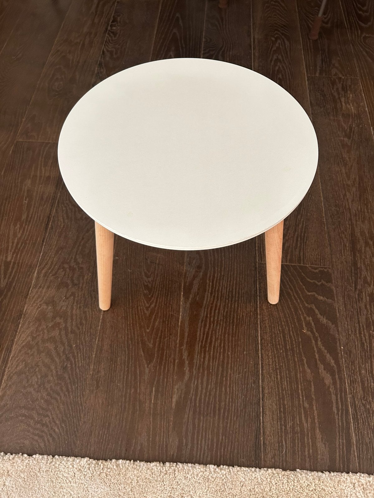 Ronde bijzettafel / salontafel Ø40 cm, Minder dan 55 cm, Gebruikt, Rond, Hout