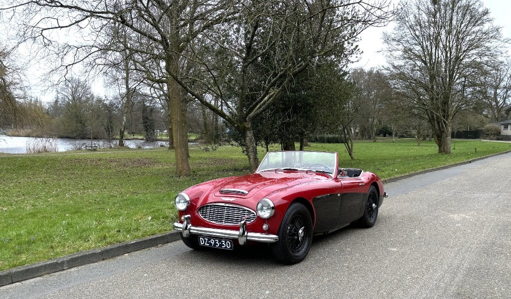 austin healey 100/6 3000 overdrive gerestaureerd., Auto's, Austin, Lichtmetalen velgen, 4 zetels, Achterwielaandrijving, Cabriolet