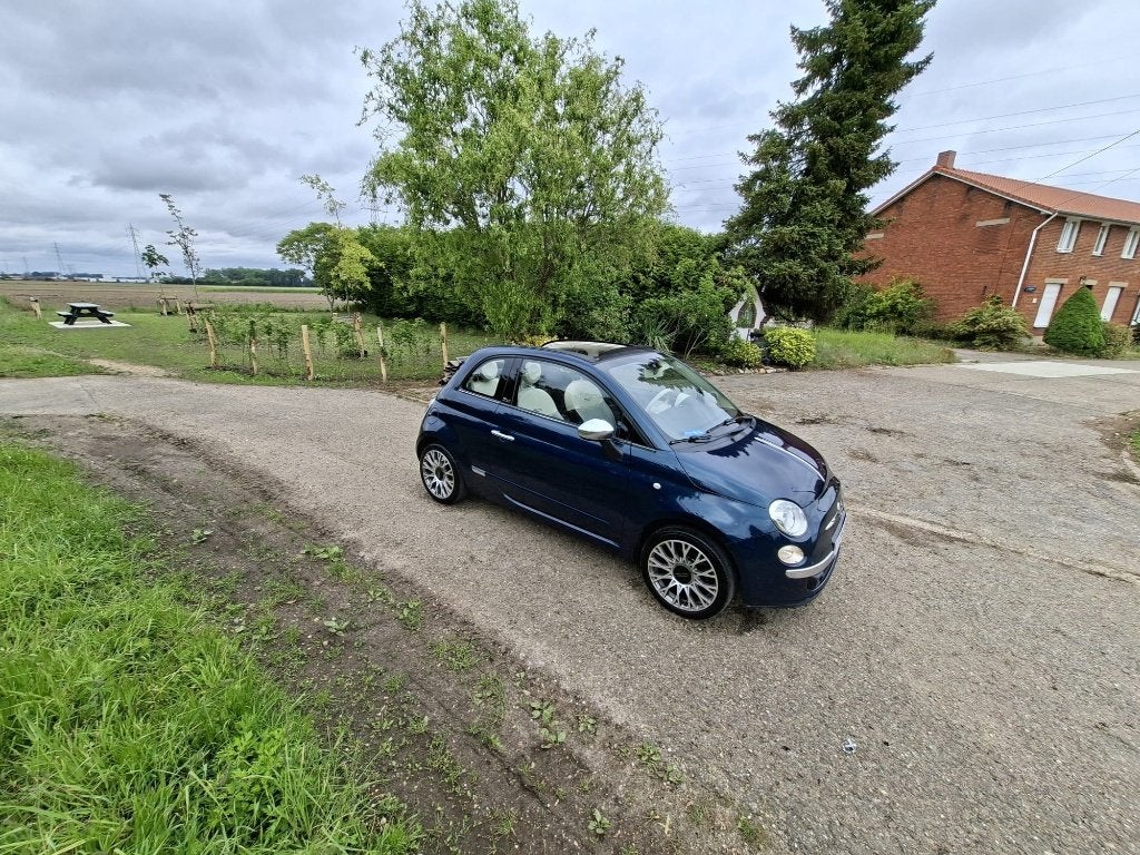 Fiat 500C, Auto's, Fiat, Stof, Cabriolet, Blauw, Handgeschakeld