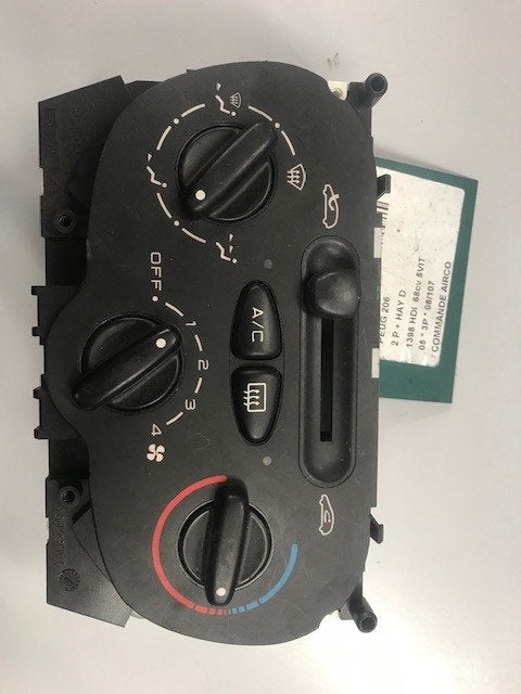 BEDIENINGSPANEEL AIRCO Peugeot 206 (2A / C/H/J/S) (99210), Auto-onderdelen, Gebruikt, Peugeot