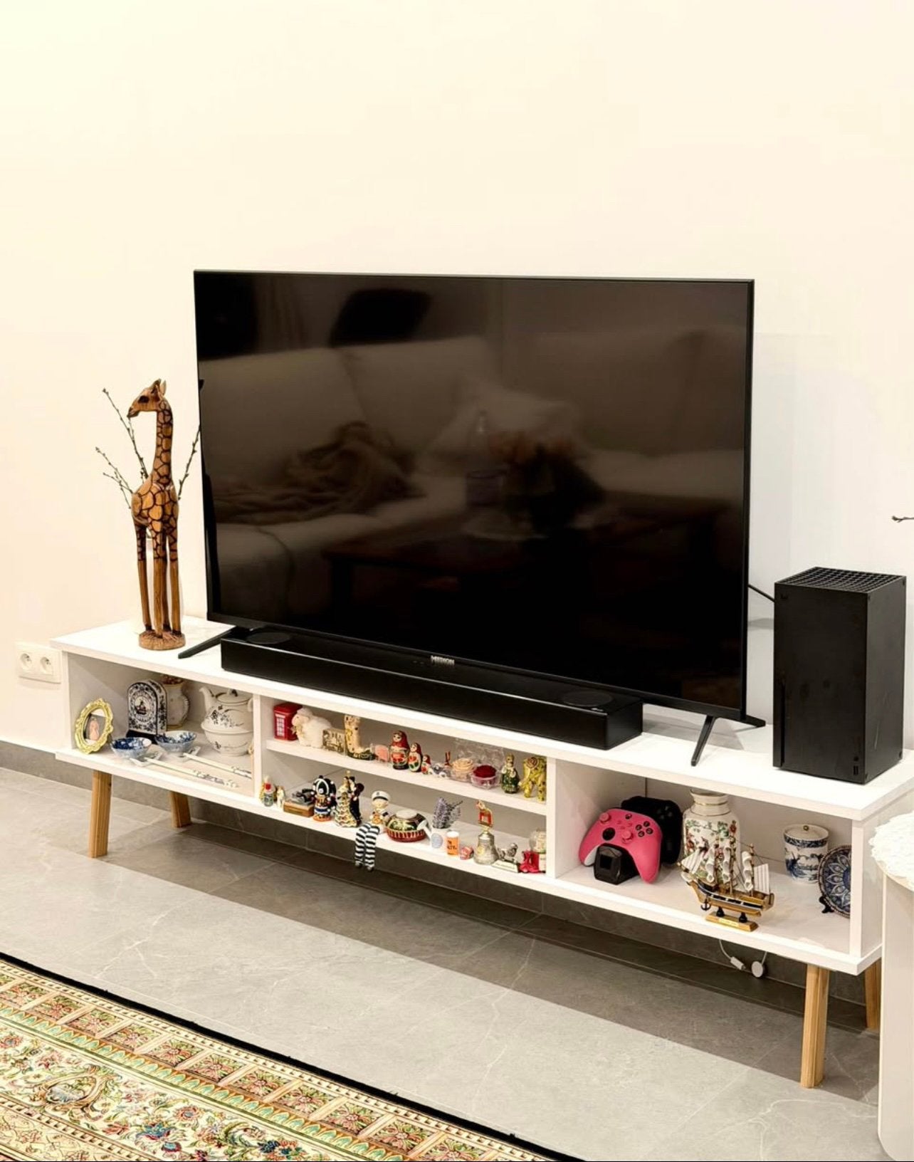 Meuble TV moderne — Design minimaliste, Maison & Meubles, 25 à 50 cm, Enlèvement ou Envoi, Moins de 100 cm, 150 à 200 cm