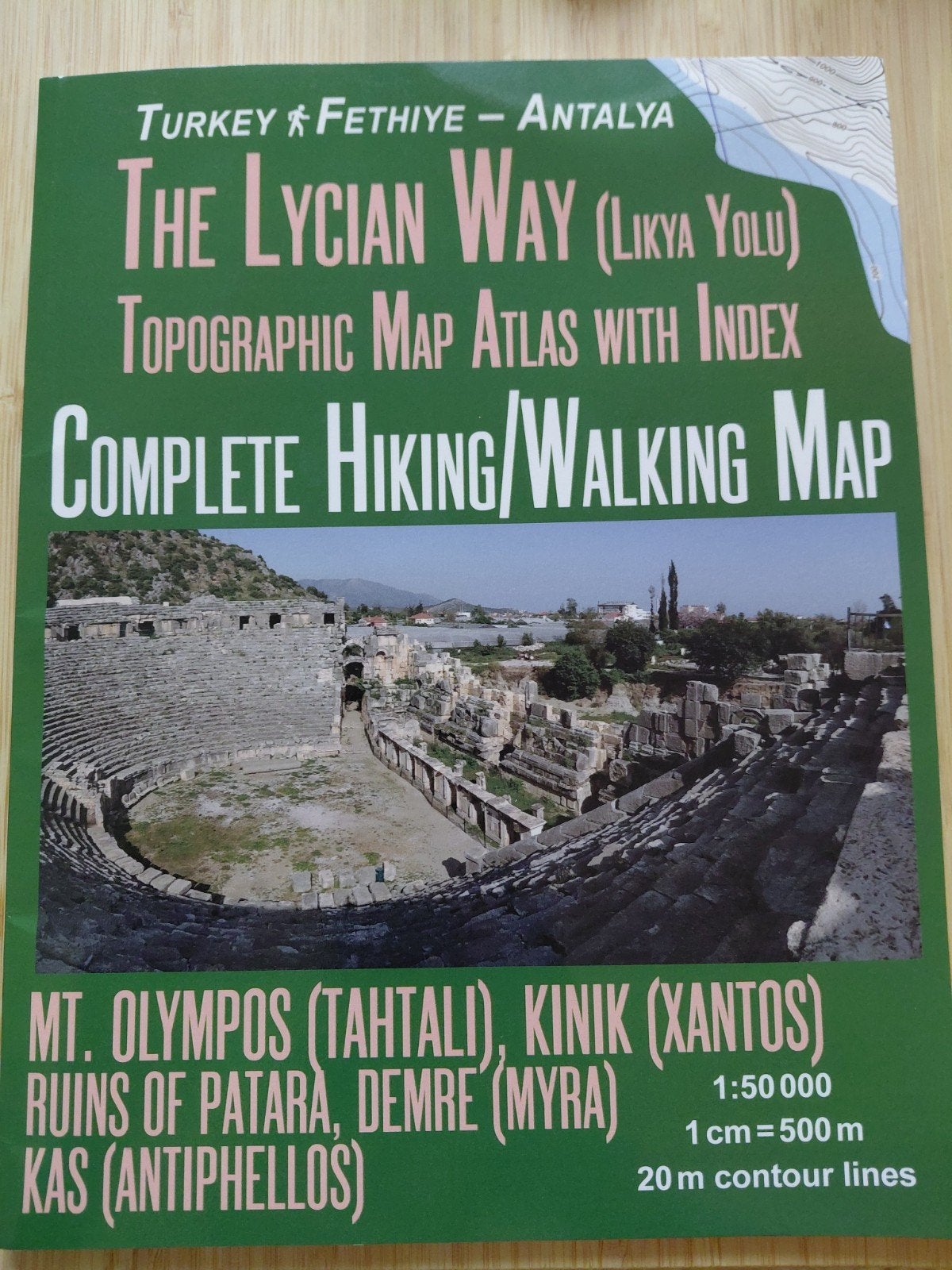 The lycian way. Topograghic map atlas with index., Enlèvement ou Envoi, Neuf