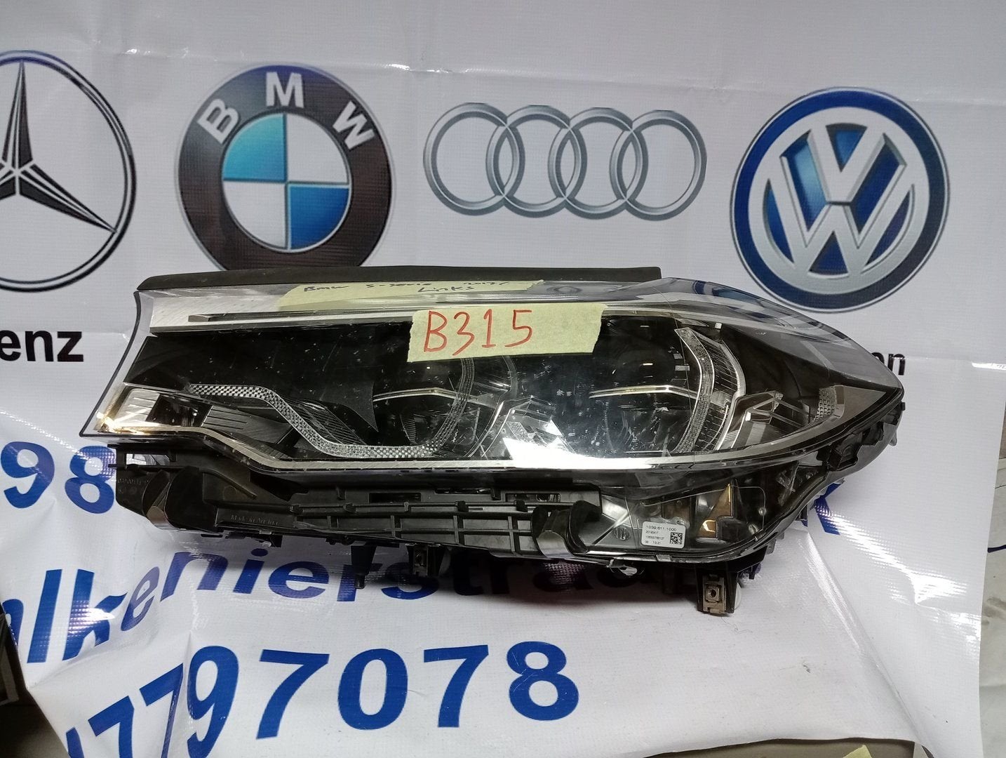 Koplamp BMW 5 Serie G30 G31 Full Led Adaptive 721496103 Link, -, Utilisé, -, Enlèvement ou Envoi