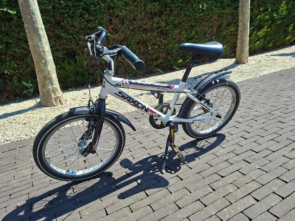 Jongensfiets 18 inch 5 tot 8 jaar, Fietsen en Brommers, Gebruikt, Velgrem, Handrem, 18 inch