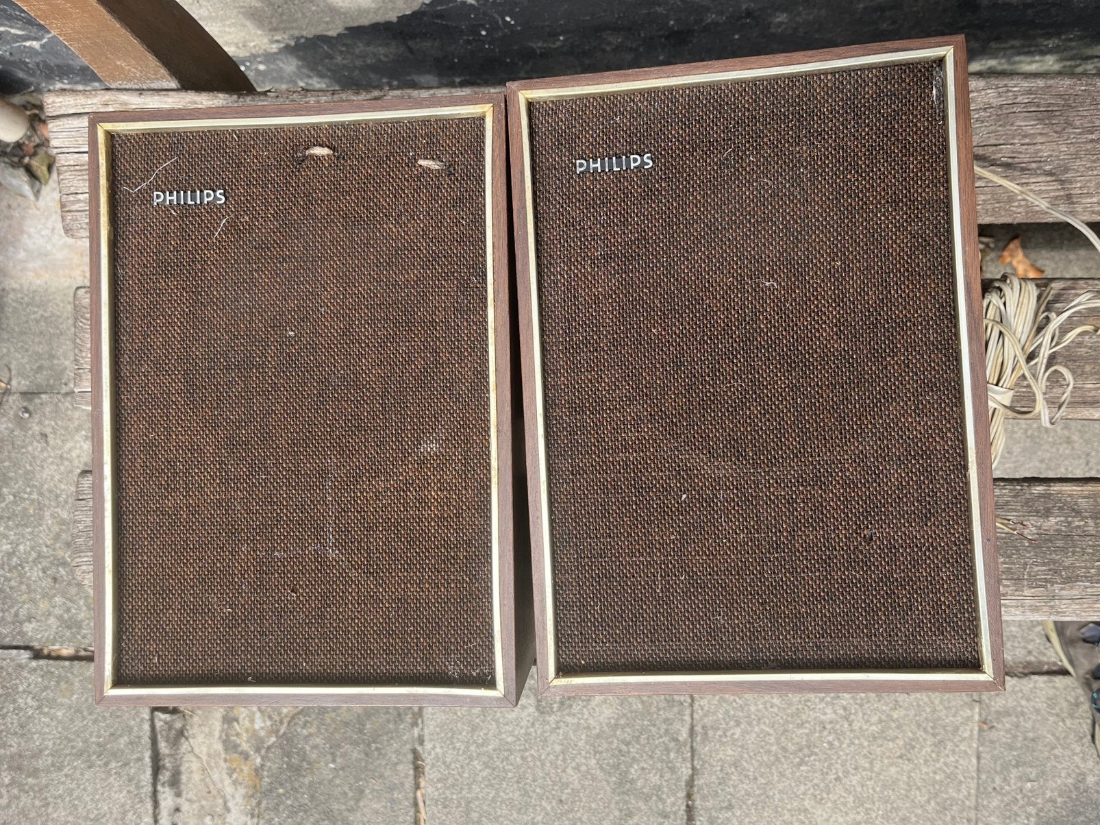 2 vintage luidsprekerboxen, TV, Hi-fi & Vidéo, Enceintes, Enlèvement, Utilisé