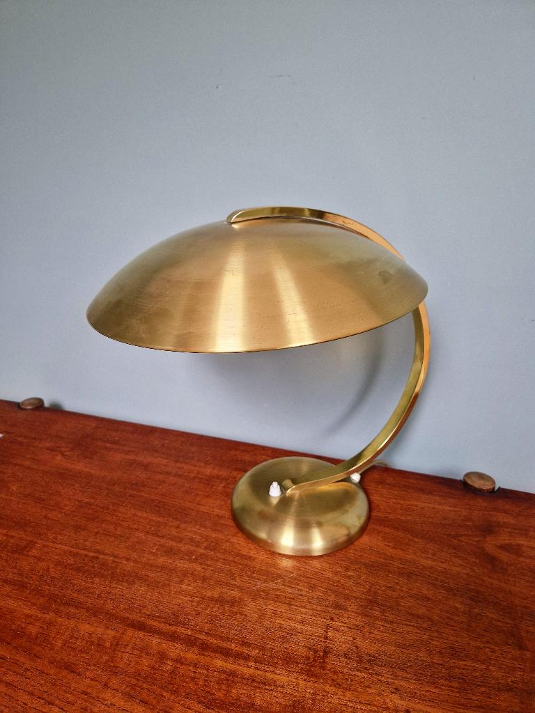Bauhaus koperen bureaulamp, Egon Hillebrand, 1930, Antiek en Kunst, Ophalen of Verzenden