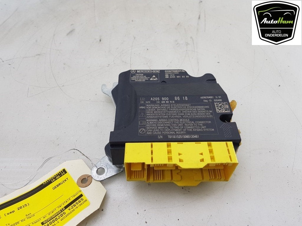 COMPUTER AIRBAG Mercedes-Benz C (W205) (01-2013/06-2021), Gebruikt, Mercedes-Benz