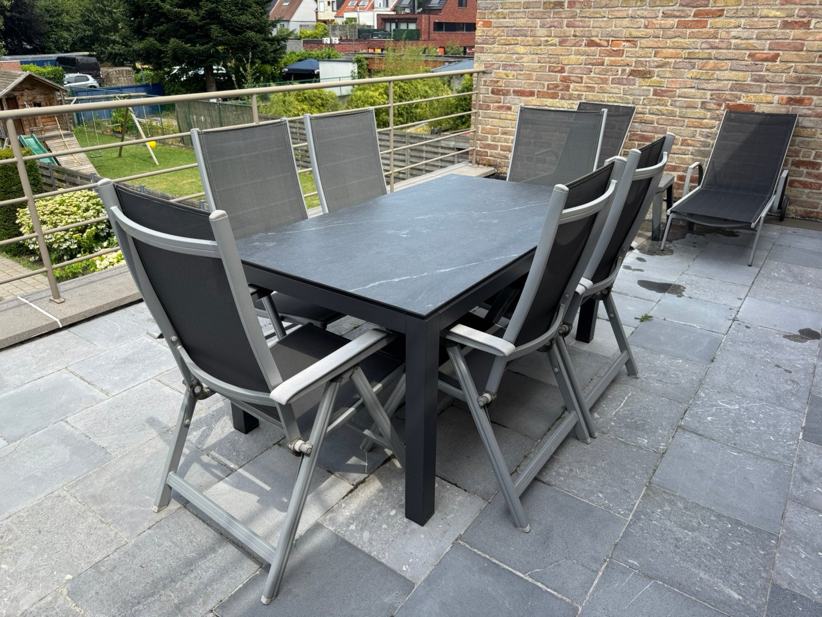 Set de jardin comprenant 6 chaises, Enlèvement, Comme neuf, Salons de jardin