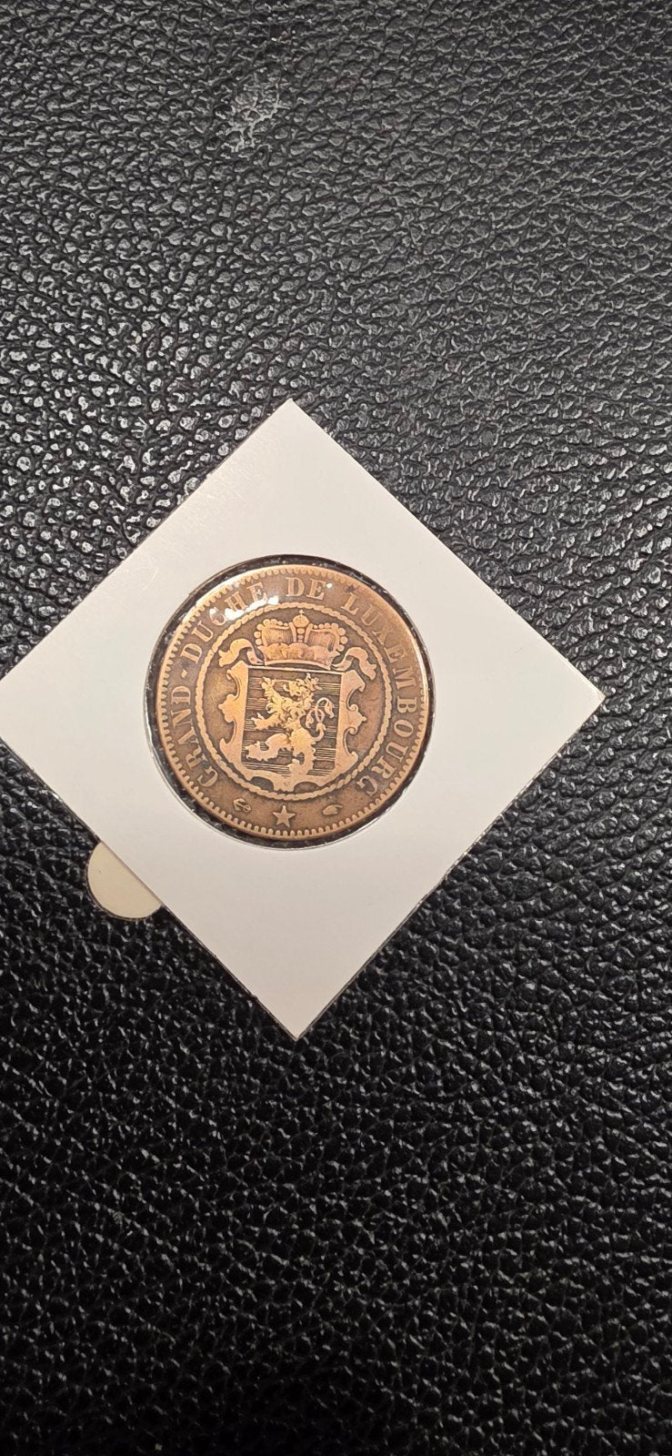 Luxemburg 10 centimes 1855, Ophalen of Verzenden