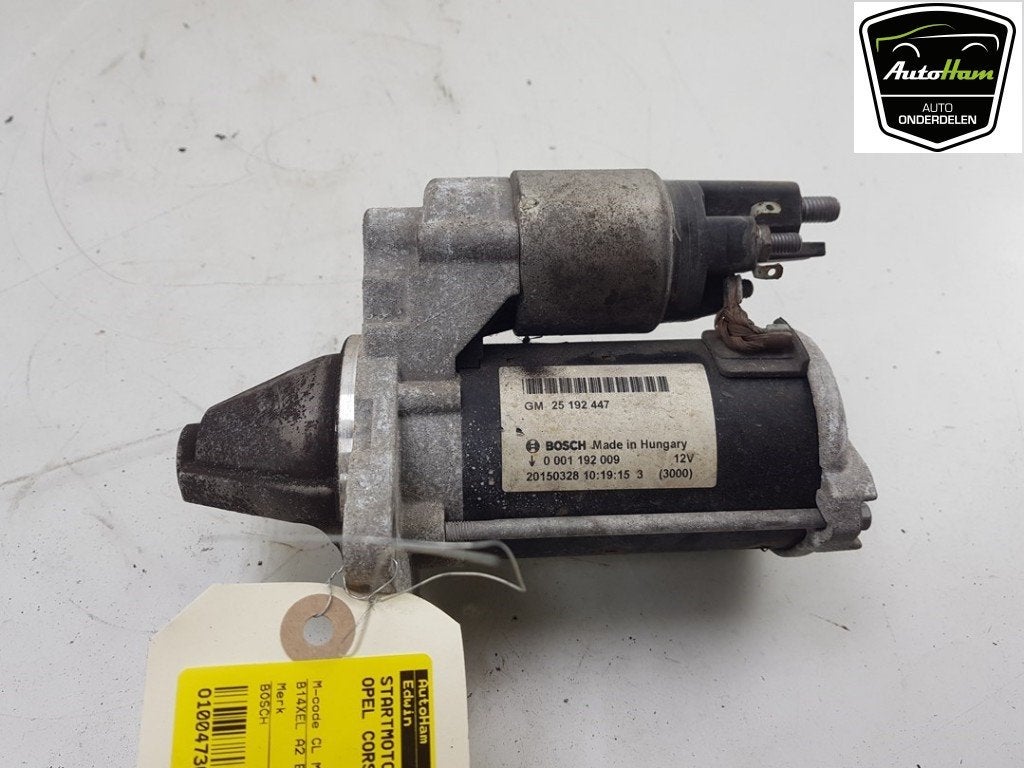 STARTMOTOR Opel Corsa E (01-2014/06-2019), Robert Bosch AG, Gebruikt, Opel, Robert-Bosch-Allee 1
74232  Abstatt, DE
