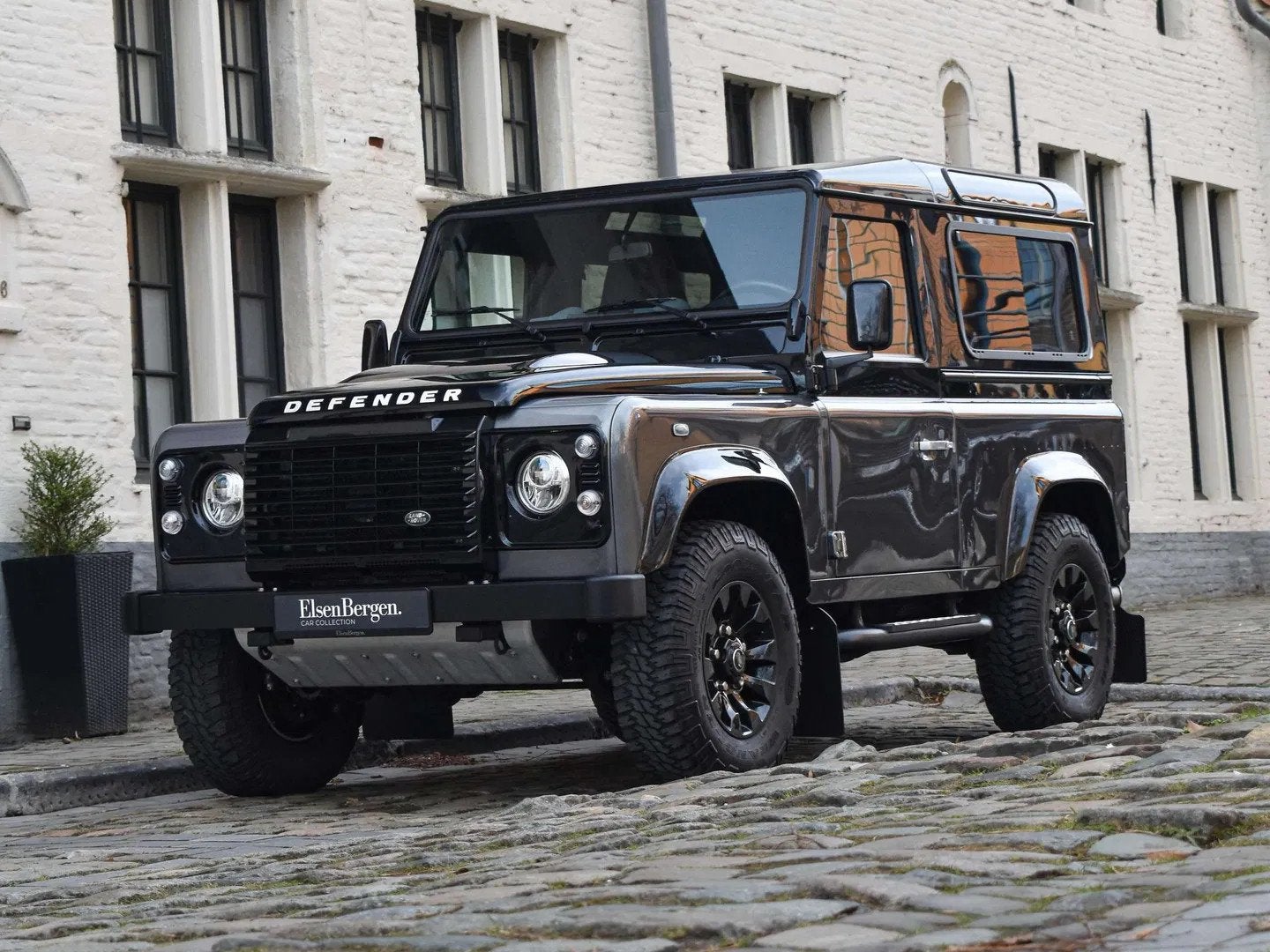 Land Rover Defender 90 / 2.2 TD4 / "Autobiography Edition" /, Auto's, Gebruikt, 4 cilinders, Zwart, Leder