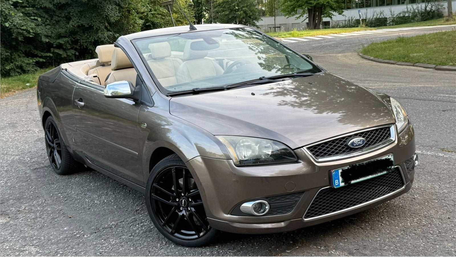 Ford Focus CC Cabriolet 2.0i Essence Euro4 2/2008 Cuir Clim, Auto's, 4 zetels, Beige, 4 cilinders, Leder