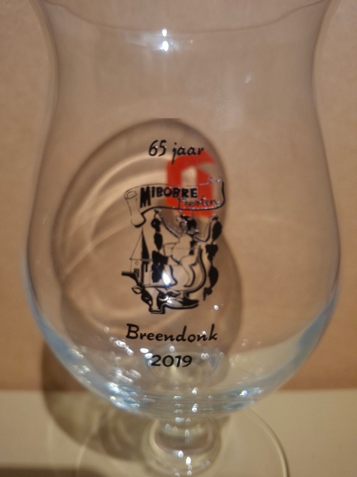 duvel glas 65 jaar breendonk, Ophalen of Verzenden
