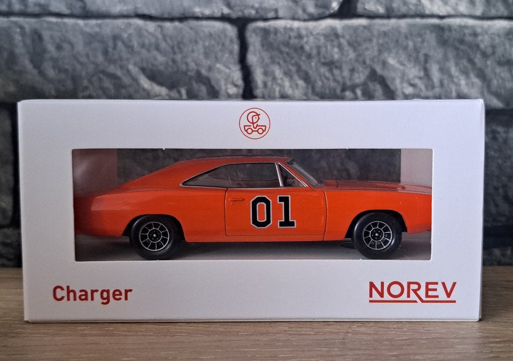 Dodge charger général lee 1/43éme norev, Auto, Norev, Ophalen of Verzenden, Norev