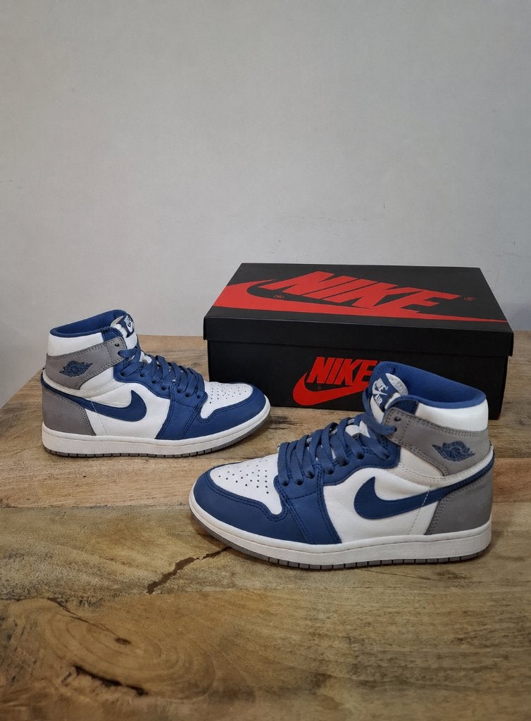 Nike Air Jordan 1 Retro High OG 'True Blue' 38, Wit, Nike, Ophalen of Verzenden, Sneakers