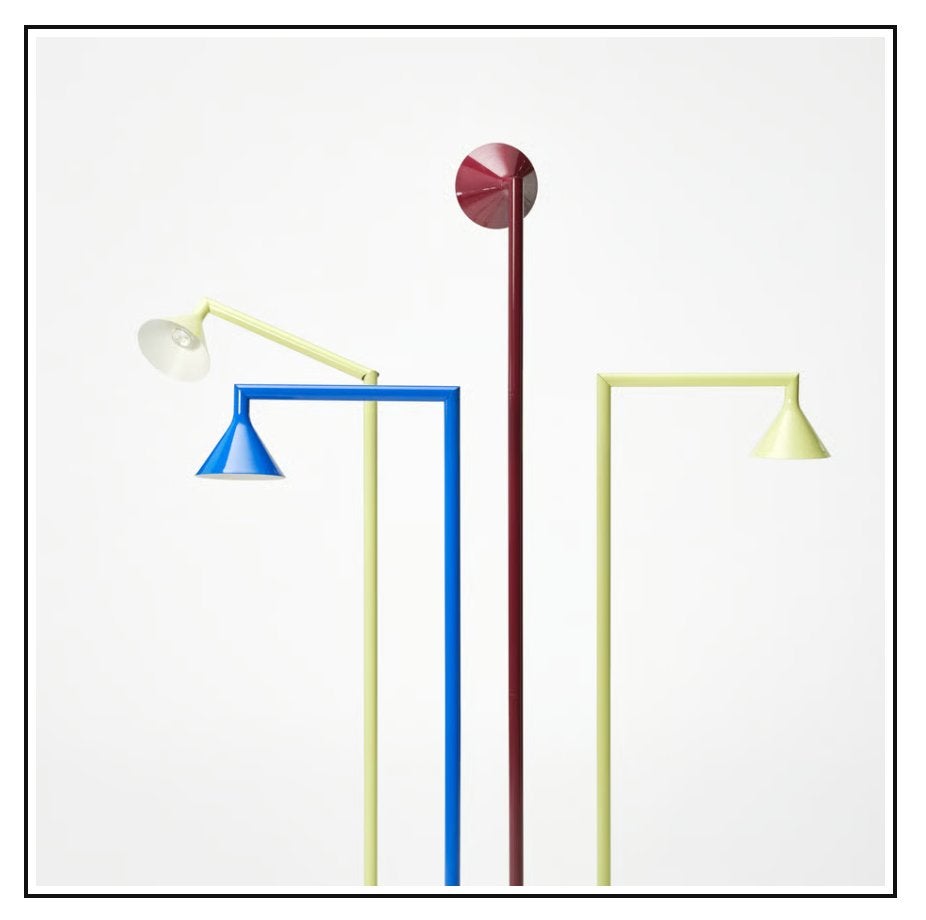 IKEA PS staande lamp PS 2026 rood en blauw, Ophalen, Nieuw, Metaal